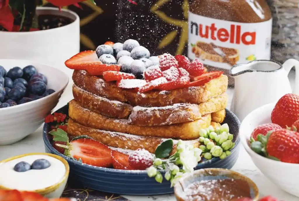French Toast with Coffee and Hot Chocolate